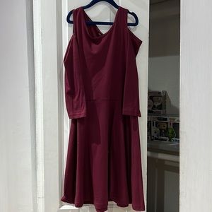 Burgundy childrens dress